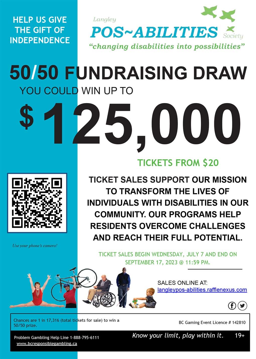 50-50 Draw Poster - 2023